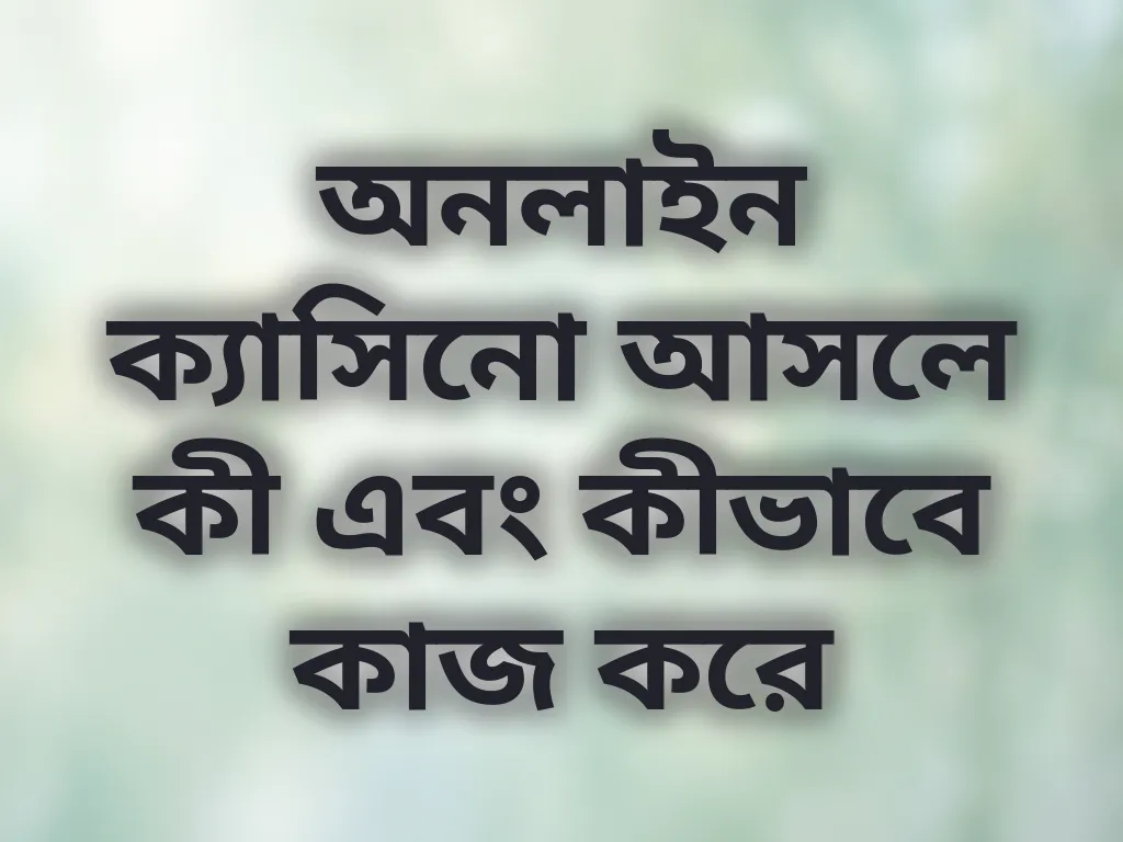 অনলাইন ক্যাসিনো গাইড